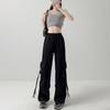 Drawstring Wide Leg Sweatpants Y2K Women Joggers Trousers Casual Baggy Cargo Pants  Girls