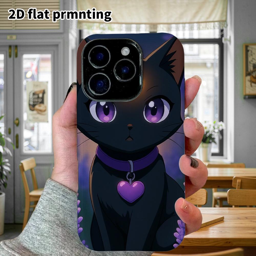 Phone Case: 2D flat Samsung Galaxy A34 A35 M05 M06 S20 S22 S21 FE Plus 5G protective case, magic black cat, perfect Christmas and Halloween holiday gi