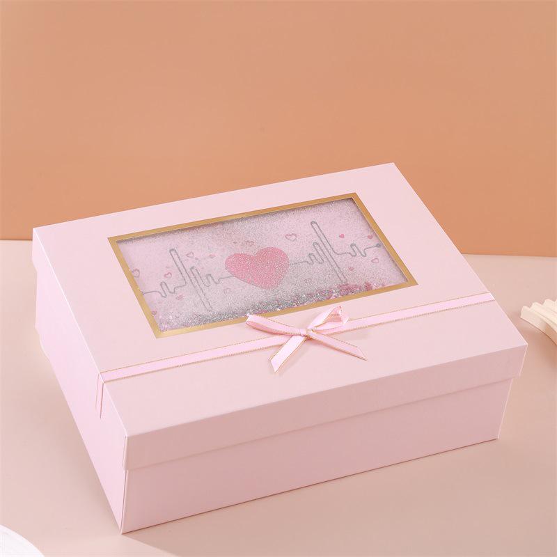 Exquisite Quicksand Glitter Gift Box - Romantic Birthday Packaging