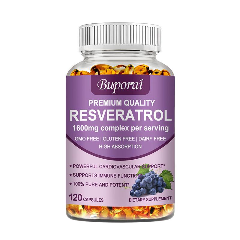 

Resveratrol 1600 mg to help support digestive health and the immune system 120