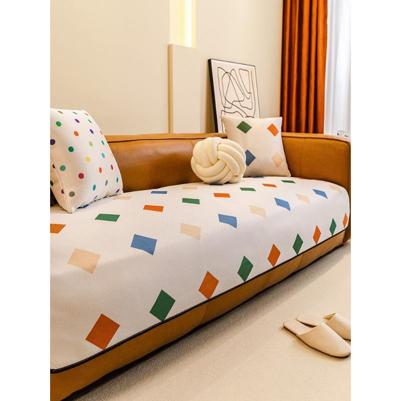 

Подушка для дивана, высококачественные универсальные нескользящие подушки для сидений Four Seasons, простой кожаный чехол для дивана, подушка для сиденья из синели 70*70cm