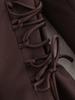 2025 European Winter Satin Patchwork Lace-up Slim Blazer