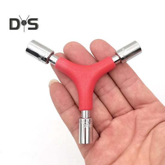 Chiave a bussola a Y a 3 vie Acciaio Chiave esagonale triangolare Strumento per riparazione bici 4/5/6 mm Chiave esagonale interna tipo Y per manutenzione ciclismo bicicletta