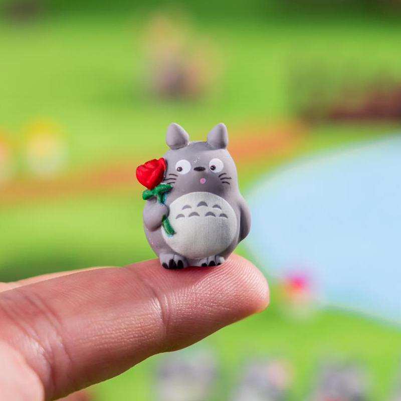 3Pcs/Bag Cute Mini Totoro Doll Resin Car Ornaments Micro Landscape Figurines Diy Accessories Home Decor Dollhouse Toy Kids Gifts