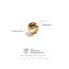 Eetit Popular Stainless Steel Natural Tiger Stone Finger Ring Gold Silver Color Waterproof Geometric Charm Jewelry 2024