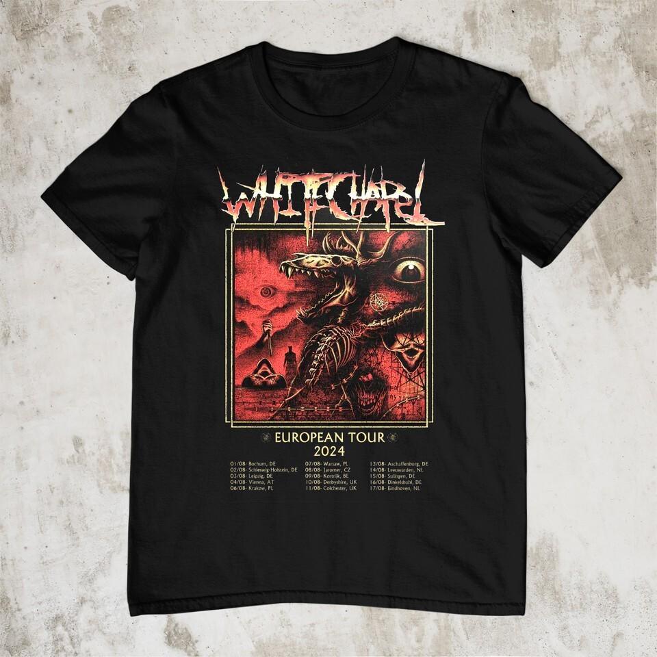 Whitechapel Band European Tour 2024 Whitechapel Black All Size Shirt OM93 XXXL