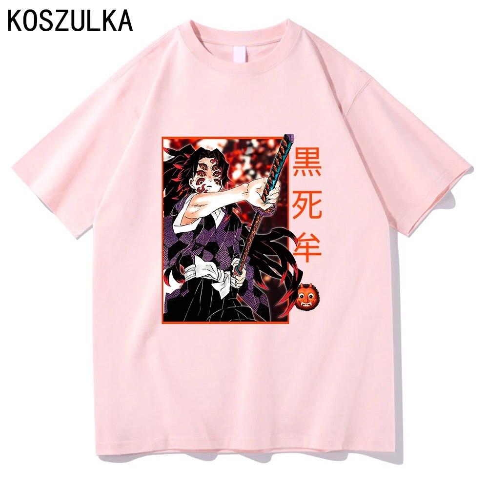Demon Slayer Muichiro Tokito T-shirt Cotton Tee Shirt Summer T Shirts Kokushibo Clothes Sudaderas Unisex/women Hip Hop Sweatshirts Unisex