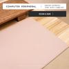 Easy to Clean Stitched Mouse Pad PU Leather Stain-resistant Laptop Computer Mousepad Extra Large Non-slip Writing Pad Students