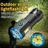 FLSTAR FIRE Strong Light 3 LED Flashlight USB Rechargeable Built-in Battery Waterproof Lantern with Pen Clip and Tail Magnet