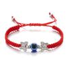 Fashion Flower Braided Woven Elephant For Women Demon Eye Bracelet Lucky Bracelet Hand Rope
