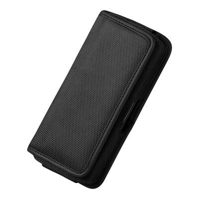 17Pro Oxford Cloth Waist Belt & 12Promax Nylon Horizontal Phone Leather Case