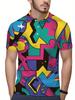 Men'S Short-Sleeve Polo Shirt - Flat Digital Print Pattern - No Texture - Stylish And Easy Short Sleeves, Buttoned, Casual Collared Polo Shirt,