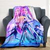 1PC K POP Demon Hunters, Huntrix Blanket, Throw For Sofa, Bed, Travel, Camping, Livingroom,