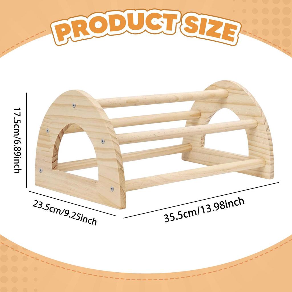 Parrot Perch Bird Stand Wooden Roosting Bar Chick Gym Chicken Toy for Poultry Rest Training