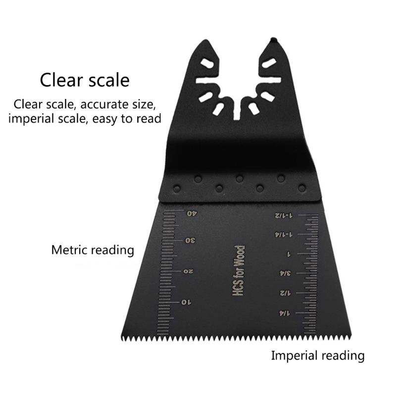 65mm Wide Wood Cutter Saw Cutter Wood Oscillating Multitool Quick Releases Saw Cutter for Oscillating Tool Precise Scale