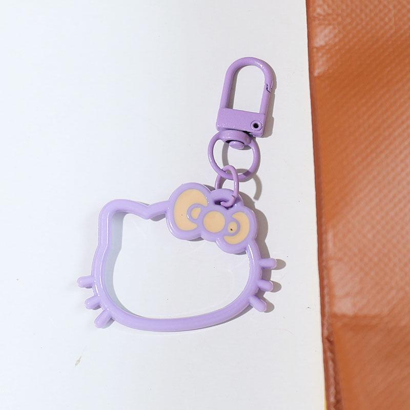 Creative Cartoon Kitty Bow Keychain Pendant, Cute Bag Decoration, Small Gift Accessories for Women