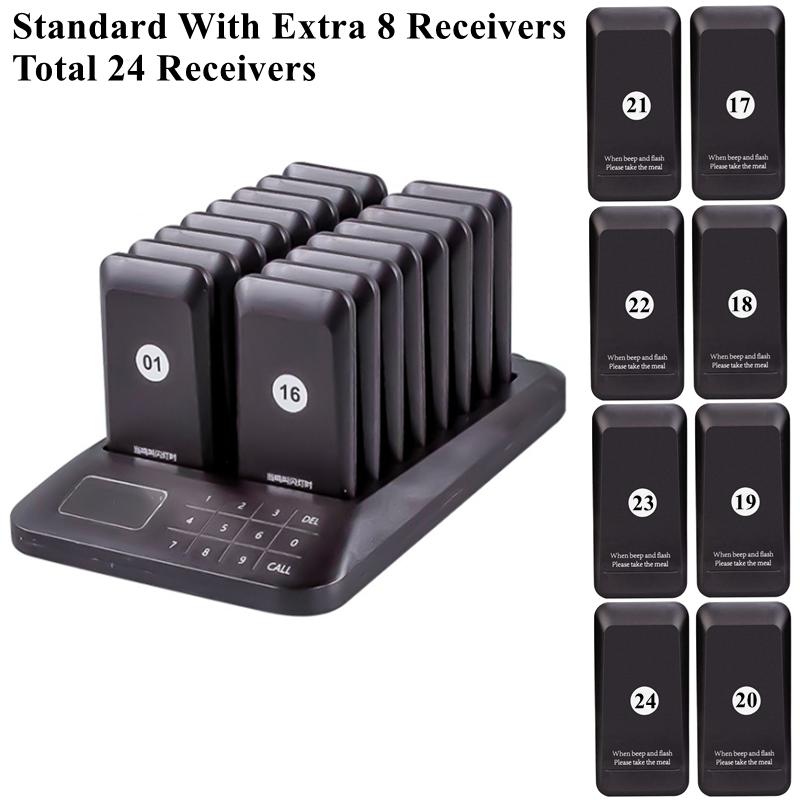 Restaurant Coasters Wireless Pager Buzzer Bell Calling System For Coffe Coffee Fast Food Pagers Order Receiver(no vibration)