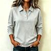 Women's Fashion Long Sleeve Neck V-Neck Pullover Sweatshirt Color