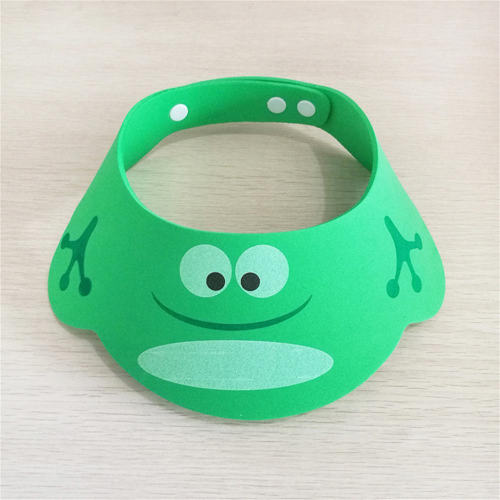 Cute Baby Bath Shower Cap Adjustable Kids Infant Girl Boy Ear Protection Shampoo Cap Children Hair Wash Hat Head Cover