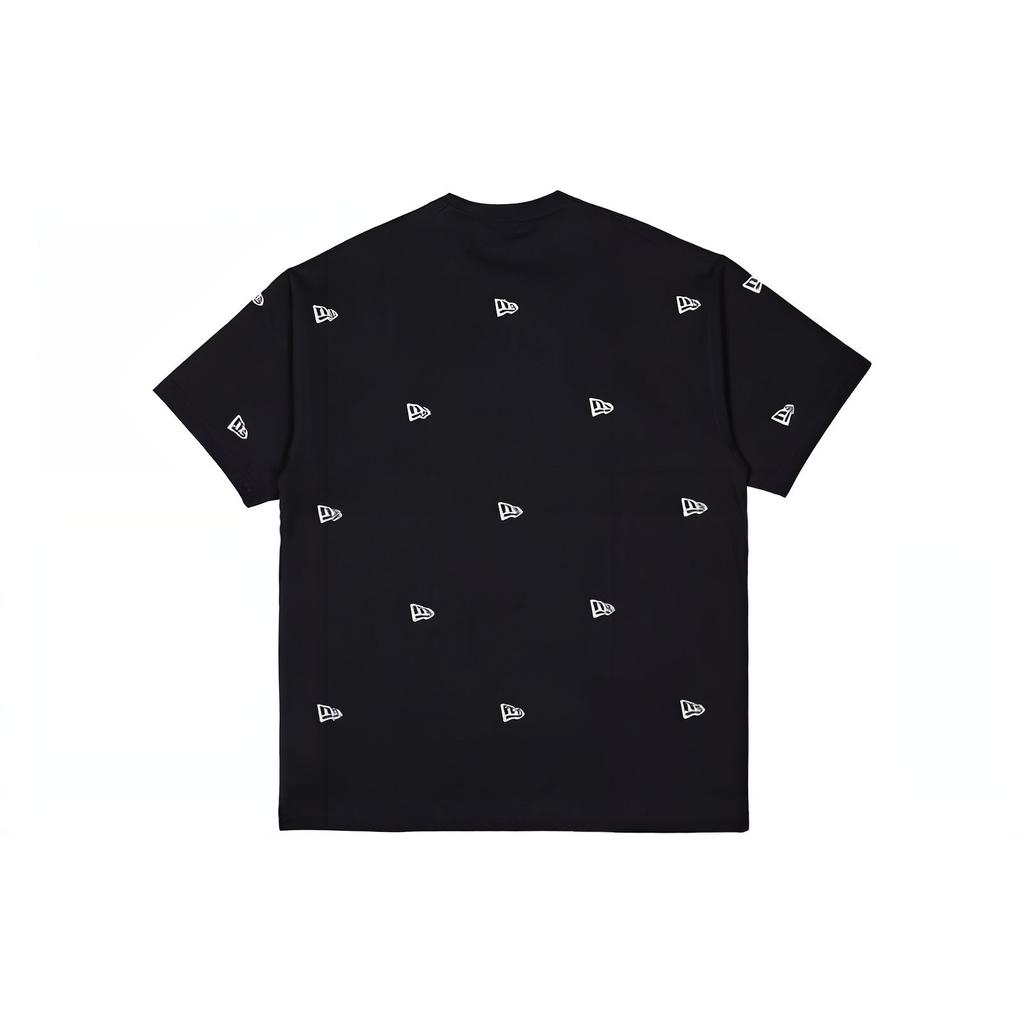 New Era Theme Print All Over Round Neck Casual Short Sleeve T-Shirt Unisex T-Shirts Black 13560488