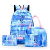 3Pcs/set Anime Printed Backpack with Shoulder Bag Pengcil Case for Teenager Large Capacity Waterproof Bookbag Back To School Gift