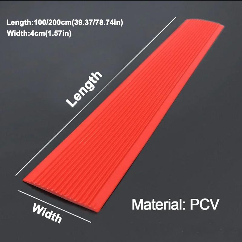 1/2M PVC Self-adhesive Anti-Slip Stair Tape Treads Carpet Floor Sticker Safety Waterproof Bathroom Floors Ground Sealing Strip