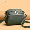 Leather women's bags, new trendy large-capacity shoulder messenger bags, first-layer cowhide casual bags