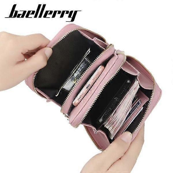 Shoulder Bag Mobile Phone Bag with Shoulder Strap Women Blue Blue