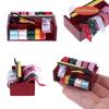 Miniature Sewing Box Toy Model 1:12 Dollhouse Accessories Pretend Play Delicate Metal Mini Work Box for Kids