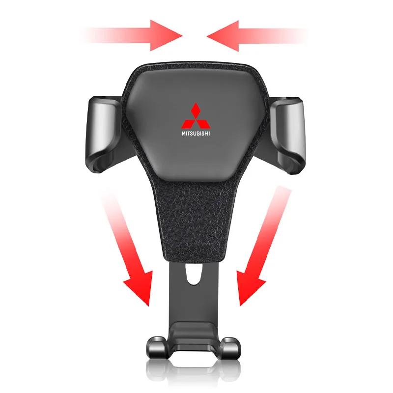 2025 Schwerkraft Auto Handyhalter Lüftungsschlitz Halterung Handyhalter Für Mitsubishi ASX Lancer Pajero Outlander L200 Delica Eclipse