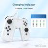 Switch Charging Compatible with Nintendo Switch OLED with White Joy-Con Grip, V-Shaped, & Models, Indicator,