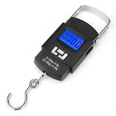 50kg Portable Electronic Portable Luggage Scale LCD Digital Display Screen Mini Electronic Scale Express Delivery Scale Hook