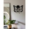 African Woman Butterfly Metal Wall Art Elegant Living Room Bedroom Wall Decor Gift