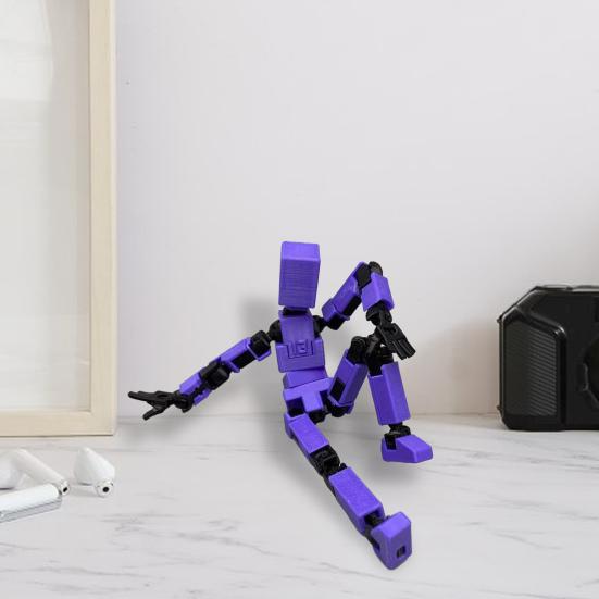 Joint Man Ornament 3D Printed Moveable Joints Different Posture Robort Toy Human Figurine Home Office Desktop Ornament