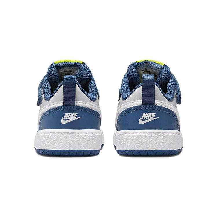Nike Court Borough Low TD Grey Fog Mystic Navy Baby Sneakers Atomic-Green White BQ5453-016