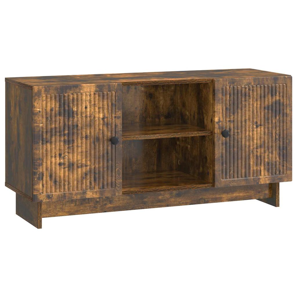 TV Stand 102 x 34.5 x 50 cm Smoked Oak Engineered Wood