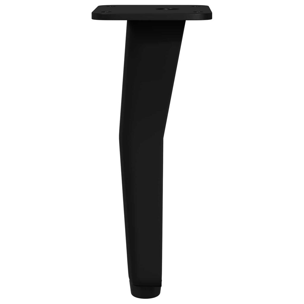 Table Legs 2 pcs Black 40 x 40 x 100 mm Iron