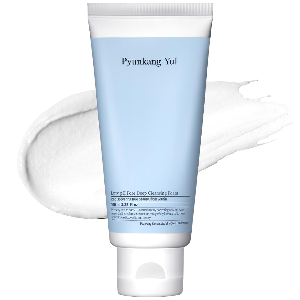 PYUNKANG YUL Mildly Acidic pH Cleansing Foam 100ml Facial Cleanser Deep Moisturizing, Hydrating Skin, Refreshing Skin, Mild Cleansing Natural