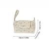 Snap Button Floral Makeup Bag Print Layered Storage Bag Organizer Pouch Coin Purse  Daily Storage