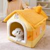 Condo Shape Cats House Bed Tent for Indoor Small to Large Cats Machine Washable Ultra Soft Cushion Anti-Slip Bottom