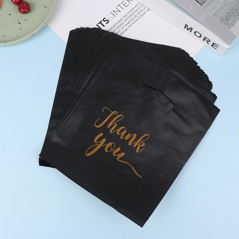 100 Buc Mini Pungi Cadou din Plastic cu Mesaj de Mulțumire Pungi pentru Bomboane de Nuntă Pungi Cumpărături cu Mânere Decorare Nuntă Petrecere de Aniversare