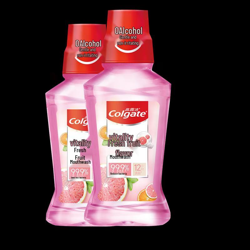Colgate Vibrant Fruit Mouthwash 500ml 2-Pack