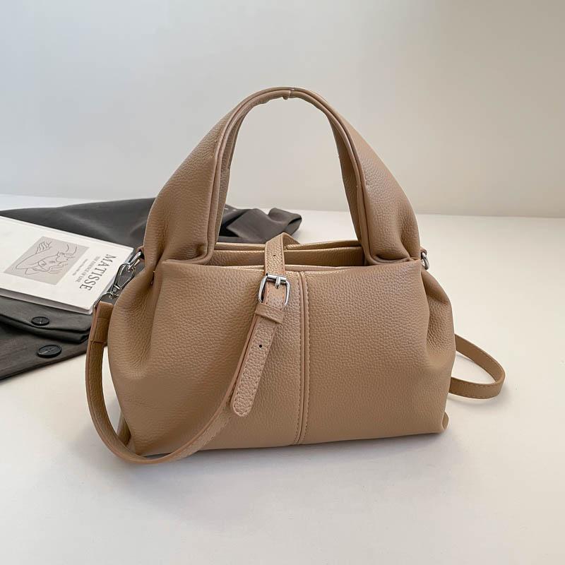 New PU Solid Color Zipper Temperament Crossbody Bags Waterproof Durable Women's Handbags Sense of Luxury Versatile Sweet Bags