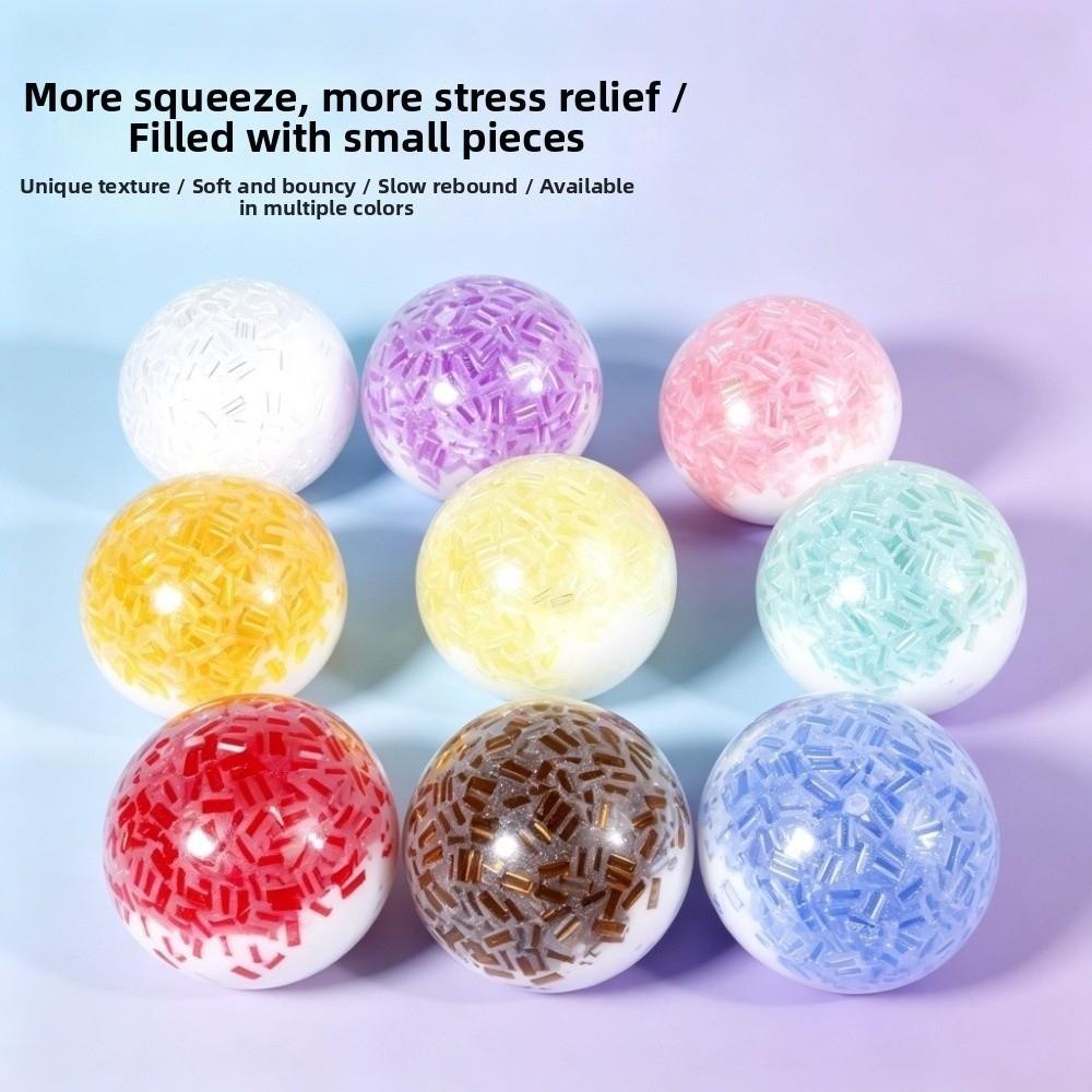 Hand Relax Squeezed Cube Crunchy Handmade Ball Portable Crackling Squishy Toy Home Decoration