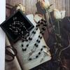 Oval Bead Catholic Necklace Prayer Medal for Cross Holy Religious Gift for Women