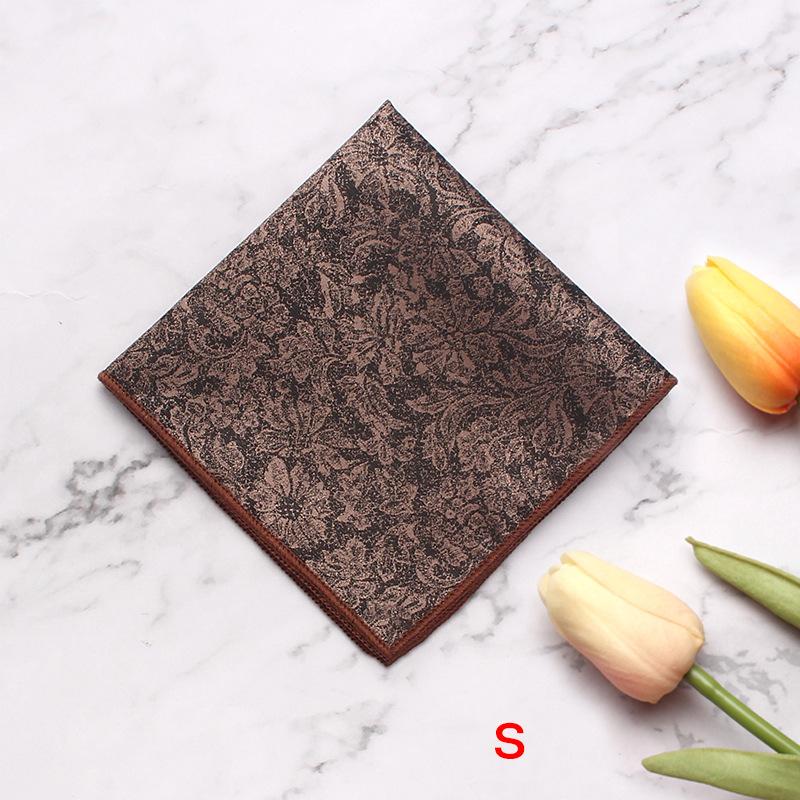 Men'S Dress Business Wedding Suit Pocket Towel Striped Flower Chest Towel Handkerchief Banquet Small Square Towel