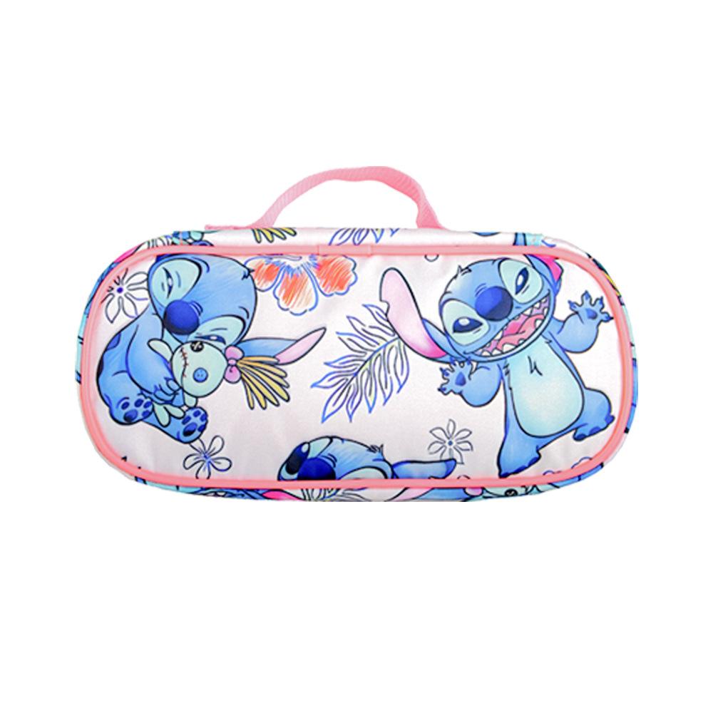 Stitch Stitch Pencil Case Pink Stationery Case Girl Pencil Case Elementary And Secondary School Bag