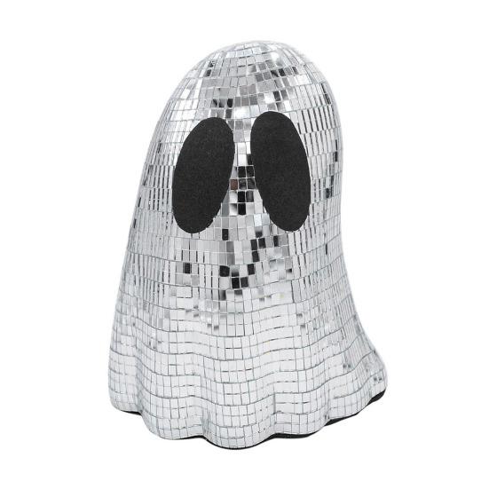 

Хэллоуин Диско Призрак Декор Блестящий Серебристый Призрак Диско Зеркальный Шар Настольное Украшение для Внутреннего Многоярусного Подноса Домашний Декор L серебряный