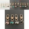 Modern Sewing Machine Glass Keychain With Alloy Pendant For Gift Giving And Daily Use
