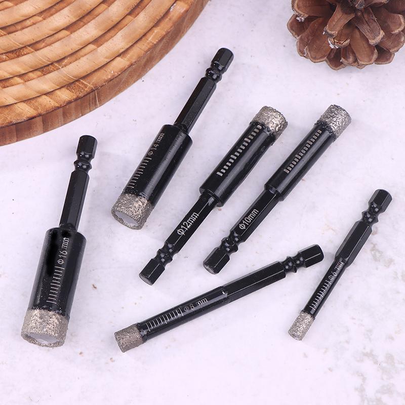 6-16Mm Hexagonal Shank Brazed Dry Ceramic Tile Drill Bit Granite Vitrified Tile Hole Opener Diamond Drill Bit Hole Saw